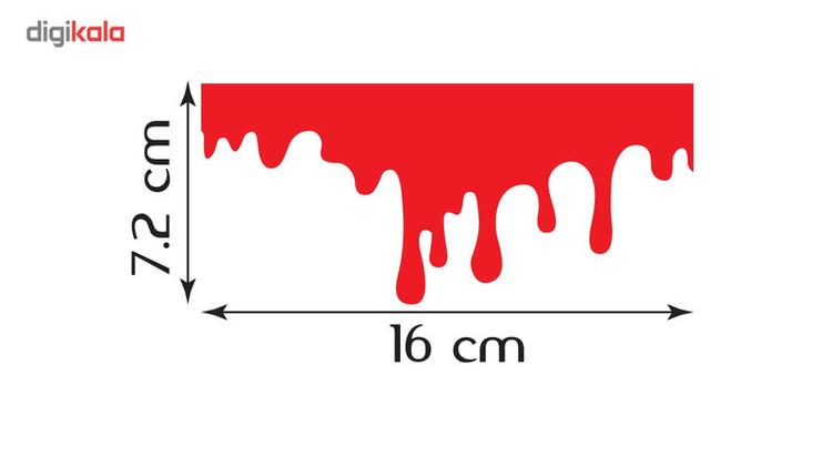 استیکر ماشین دکوگراف مدل Blood کد 102 تولیدی مستر لوکسینو