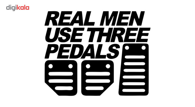 استیکر خودرو ونسونی طرح Real Men تولیدی مستر لوکسینو