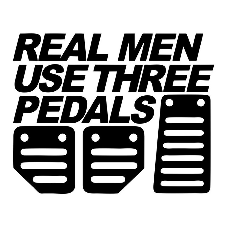 استیکر خودرو ونسونی طرح Real Men تولیدی مستر لوکسینو