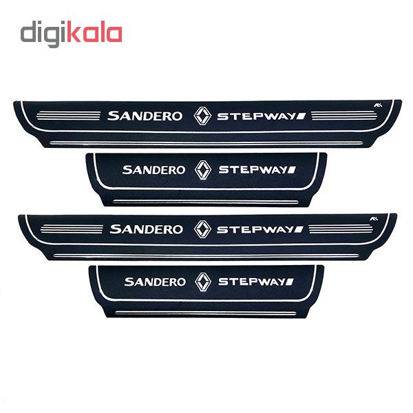 برچسب پارکابی خودرو کد SK043 مناسب برای ساندرو استپ وی مجموعه 4 عددی تولیدی مستر لوکسینو