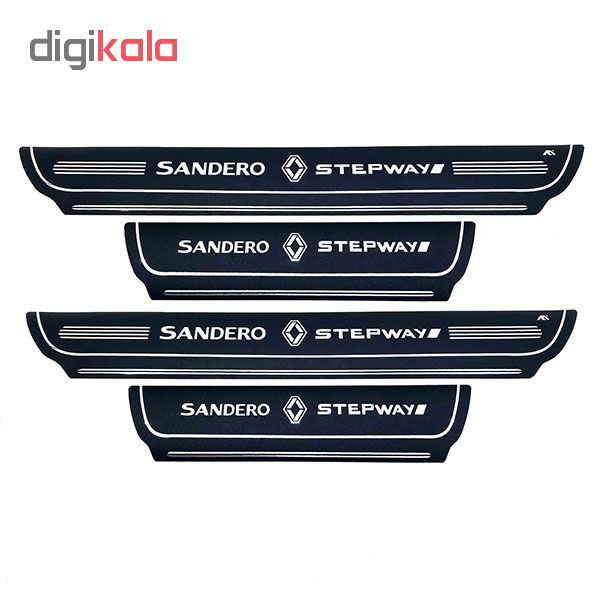 برچسب پارکابی خودرو کد SK043 مناسب برای ساندرو استپ وی مجموعه 4 عددی تولیدی مستر لوکسینو