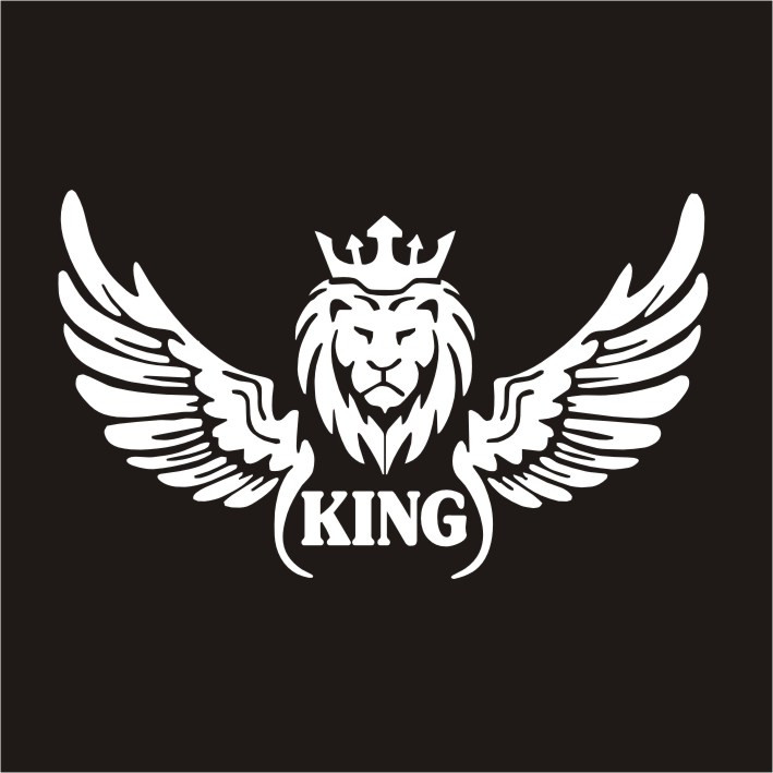 برچسب بدنه خودرو مدل شیر بال کد NG2 تولیدی مستر لوکسینو
