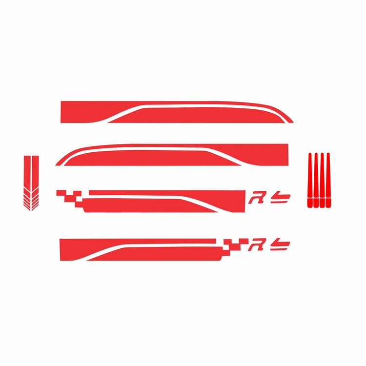 برچسب بدنه خودرو ونگارد طرح اسپورت کامل بسته 8 عددی تولیدی مستر لوکسینو