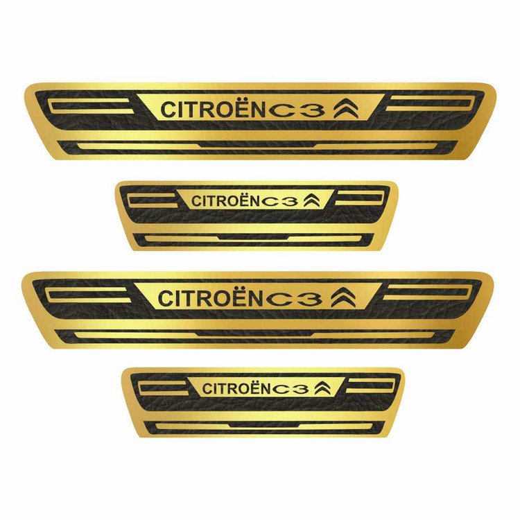 برچسب پارکابی خودرو کد A016 مناسب برای Citrroen بسته 4 عددی تولیدی مستر لوکسینو