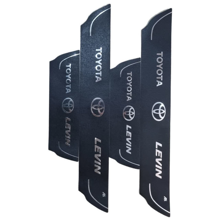 برچسب پارکابی خودرو امیران اسپرت طرح چرم کد 2025050 مناسب برای تویوتا لوین مجموعه 4 عددی تولیدی مستر لوکسینو