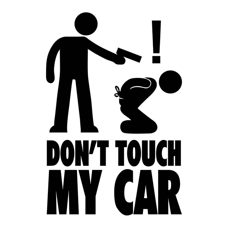 استیکر خودرو ونسونی طرح Dont Touch My Car تولیدی مستر لوکسینو