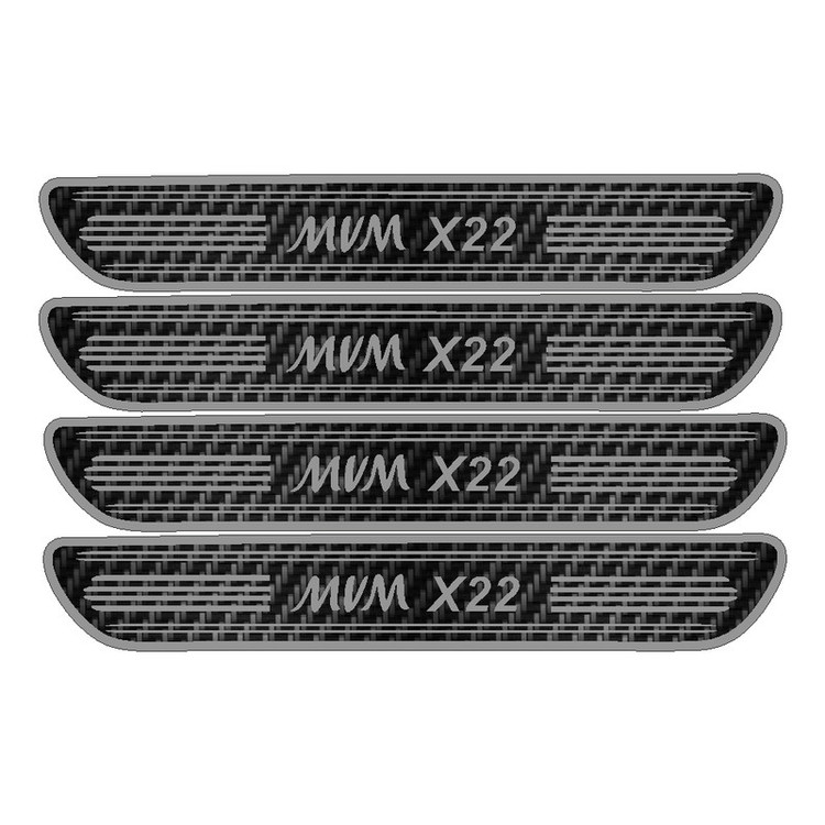برچسب بدنه خودرو مهدیار مدل کربن کد sp130 مناسب برای MVM X22 بسته 4 عددی تولیدی مستر لوکسینو