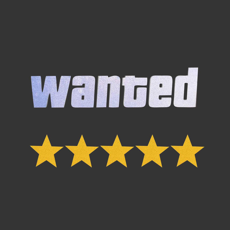 برچسب بدنه خودرو طرح GTAWANTED کد VG01 تولیدی مستر لوکسینو