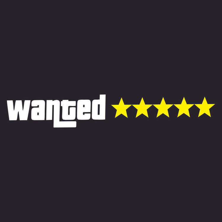 برچسب بدنه خودرو طرح GTAWANTED کد VG01 تولیدی مستر لوکسینو