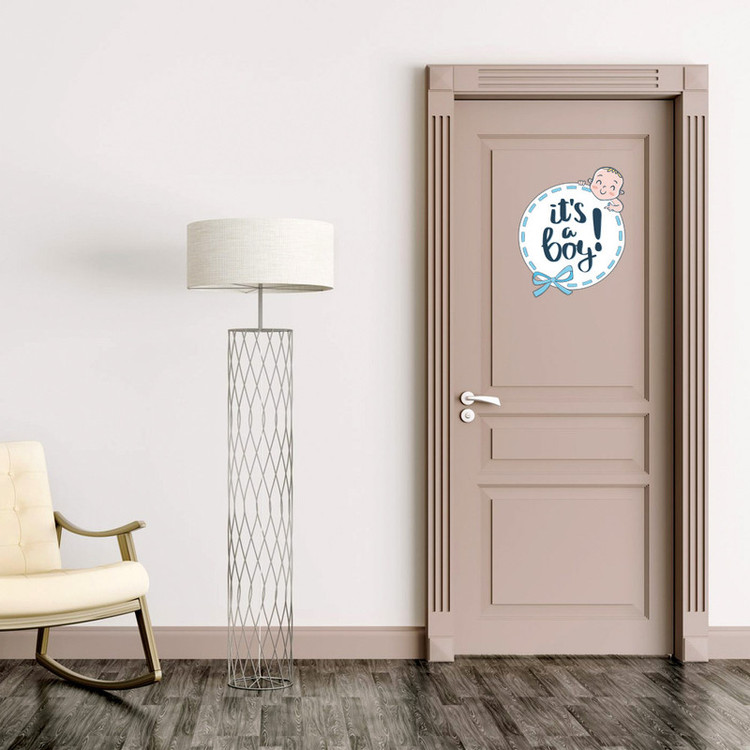 استیکر درب اتاق کودک طرح پسر بچه کد 03 تولیدی مستر لوکسینو