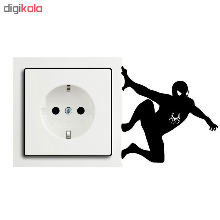استیکر کلید پریز طرح اسپایدرمن کد B07 تولیدی مستر لوکسینو
