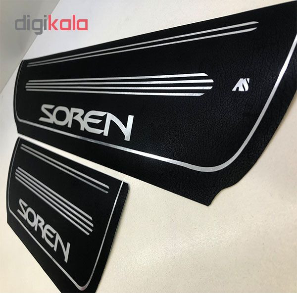 برچسب پارکابی خودرو کد SK056 مناسب برای سمند سورن مجموعه 4 عددی تولیدی مستر لوکسینو