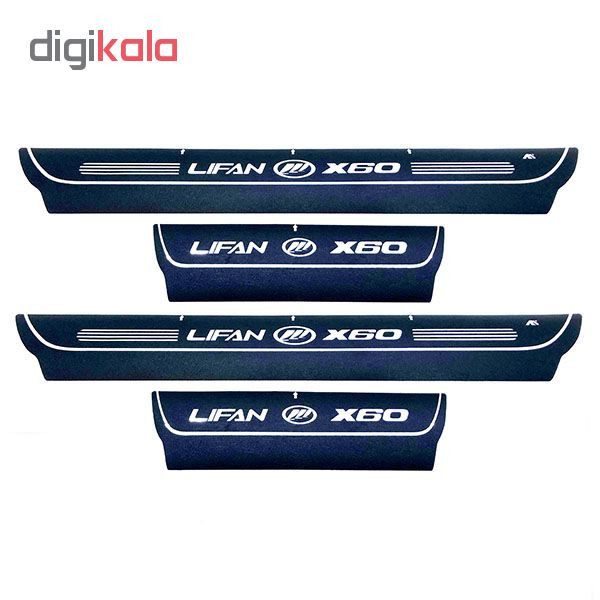 برچسب پارکابی خودرو کد SK041 مناسب برای لیفان ایکس 60 مجموعه 4 عددی تولیدی مستر لوکسینو
