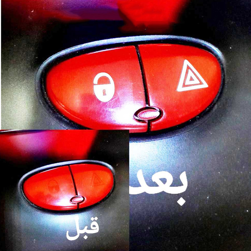 برچسب روی فلاشر خودرو کالانیکس مدل BAR-206-10288 مناسب برای پژو 206 مجموعه 2 عددی تولیدی مستر لوکسینو
