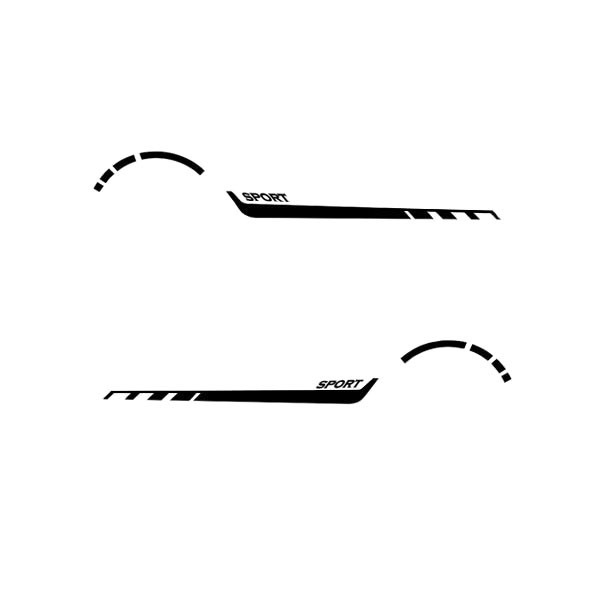 برچسب بدنه خودرو طرح اسپرت کد SL1142 بسته 2 عددی تولیدی مستر لوکسینو