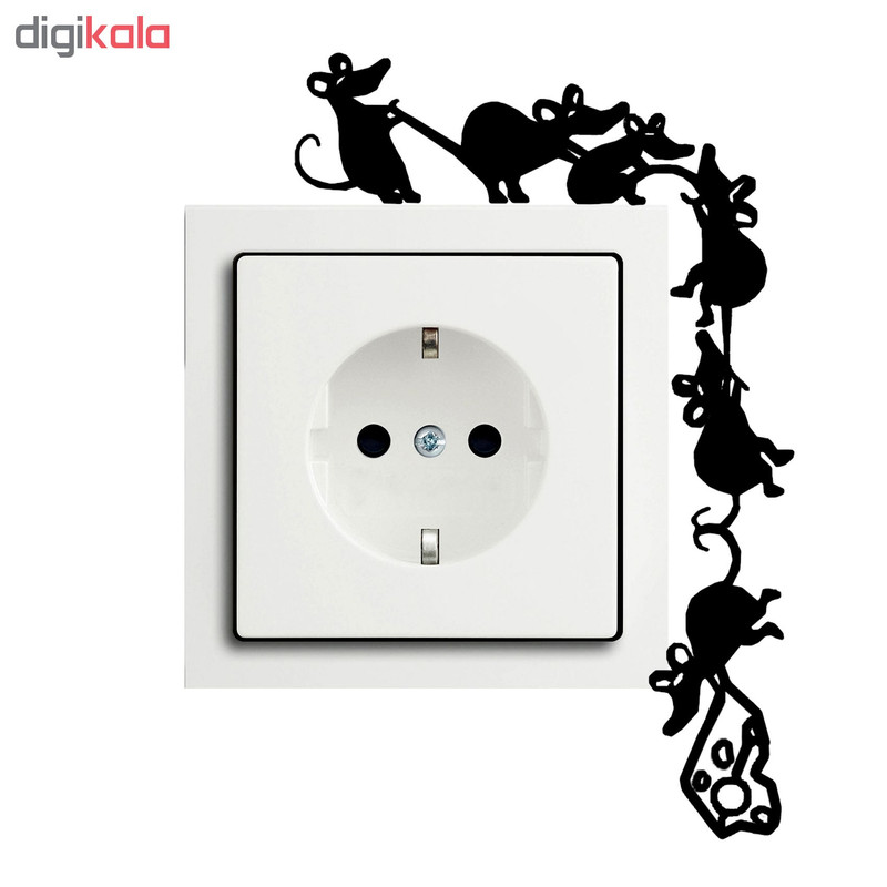استیکر کلید پریز طرح موش کد B09 تولیدی مستر لوکسینو