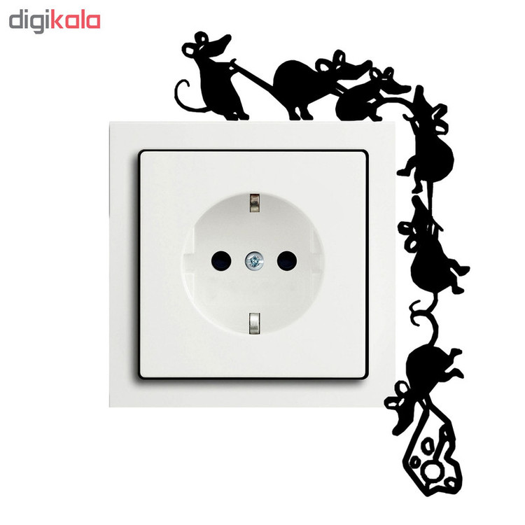 استیکر کلید پریز طرح موش کد B09 تولیدی مستر لوکسینو