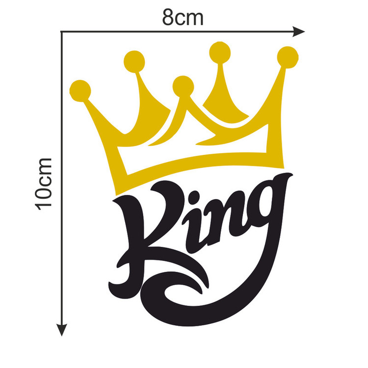 برچسب بدنه خودرو ماتریسیو طرح king کد M01 تولیدی مستر لوکسینو