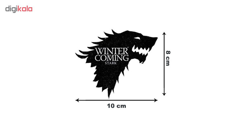 استیکر لپ تاپ گراسیپا طرح Winter-Black تولیدی مستر لوکسینو