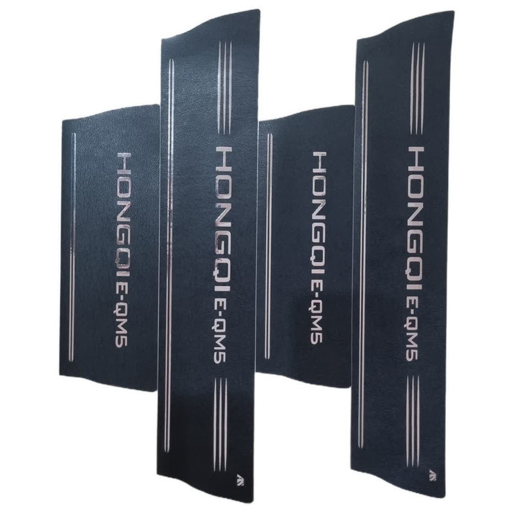 برچسب پارکابی خودرو امیران اسپرت طرح چرم کد 2025099 مناسب برای هونگچی E-QM5 مجموعه 4 عددی تولیدی مستر لوکسینو