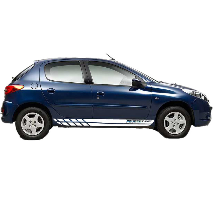 برچسب بدنه خودرو طرح PEUGEOT SPORT کد P10 بسته 2 عددی تولیدی مستر لوکسینو