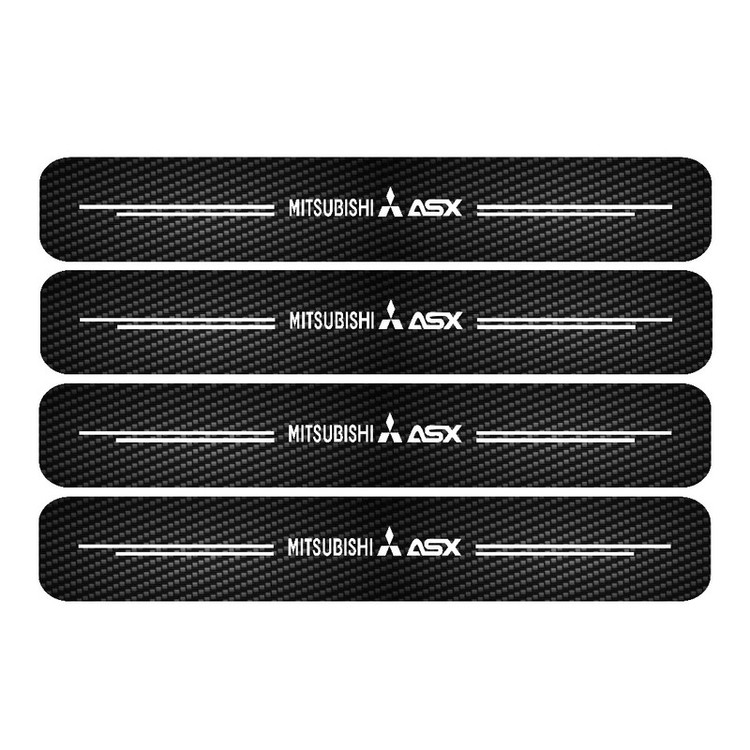 برچسب بدنه خودرو مهدیار مدل پارکابی کربن کد SP159 مناسب برای میتسو بیشی ASX بسته 4 عددی تولیدی مستر لوکسینو