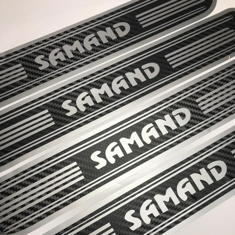 برچسب بدنه خودرو مهدیار مدل کربن کد sp112 مناسب سمند بسته 4 عددی تولیدی مستر لوکسینو