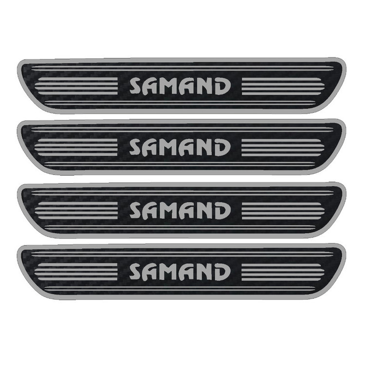برچسب بدنه خودرو مهدیار مدل کربن کد sp112 مناسب سمند بسته 4 عددی تولیدی مستر لوکسینو
