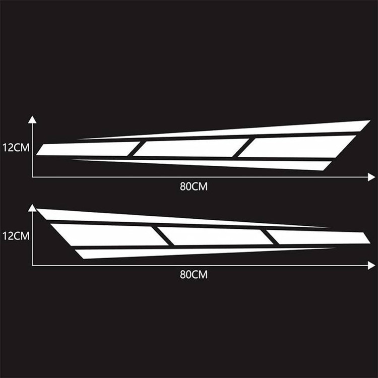 برچسب بدنه خودرو مهدیار طرح اسپرت کد SD102w بسته دو عددی تولیدی مستر لوکسینو