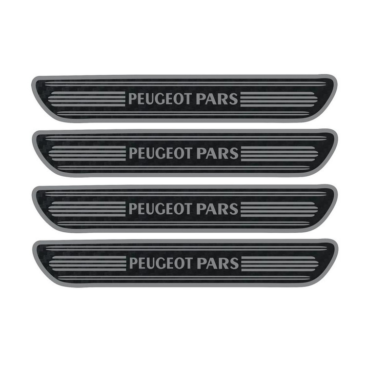 برچسب بدنه خودرو مهدیار مدل کربن کد sp120 مناسب پژو پارس بسته 4 عددی تولیدی مستر لوکسینو